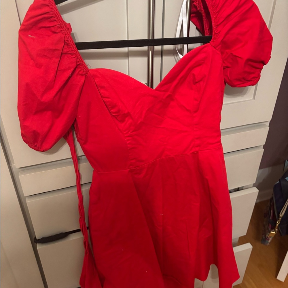 B Darlin Vibrant Red Dress